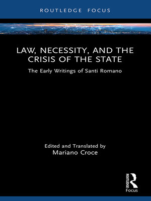 cover image of Law, Necessity, and the Crisis of the State